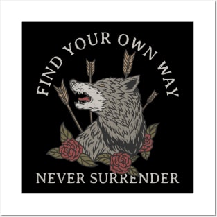 Never surrender Posters and Art